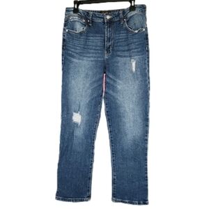 Rachel Rachel Roy Women's Size‎ 10/3 High Rise Straight Leg Distressed Jeans